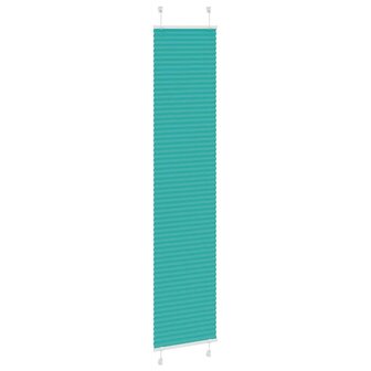Pliss&eacute; rolgordijn 50x200 cm stofbreedte 49,4 cm petrol groen 3