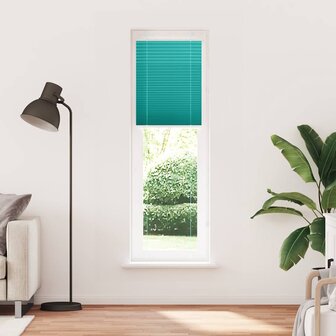 Pliss&eacute; rolgordijn 55x200 cm stofbreedte 55 cm petrol groen 2