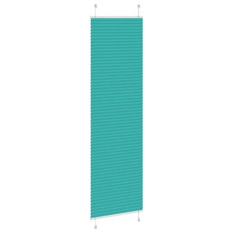 Pliss&eacute; rolgordijn 55x200 cm stofbreedte 55 cm petrol groen 4