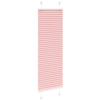 Pliss&eacute; rolgordijn 40x100 cm stofbreedte 39,4 cm polyester roze 3