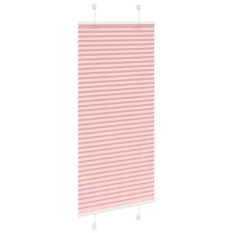 Pliss&eacute; rolgordijn 65x100 cm stofbreedte 65 cm polyester roze 3