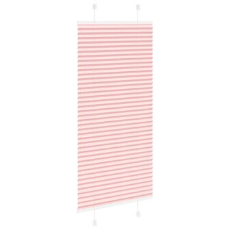 Pliss&eacute; rolgordijn 65x100 cm stofbreedte 65 cm polyester roze 4