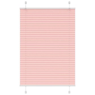 Pliss&eacute; rolgordijn 85x100 cm stofbreedte 85 cm polyester roze 1
