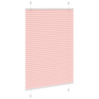 Pliss&eacute; rolgordijn 85x100 cm stofbreedte 85 cm polyester roze 3
