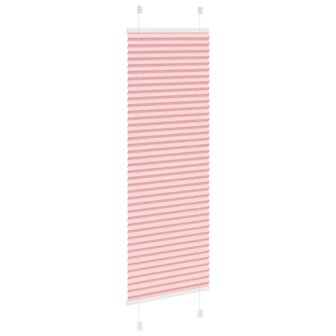 Pliss&eacute; rolgordijn 45x150 cm stofbreedte 45 cm polyester roze 4