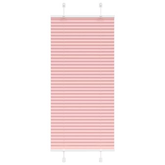 Pliss&eacute; rolgordijn 55x150 cm stofbreedte 55 cm polyester roze 1