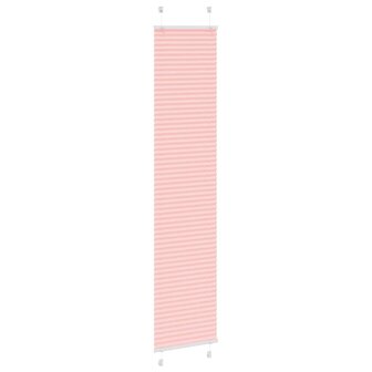 Pliss&eacute; rolgordijn 40x200 cm stofbreedte 39,4 cm polyester roze 3
