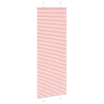 Pliss&eacute; rolgordijn 75x200 cm stofbreedte 75 cm polyester roze 3