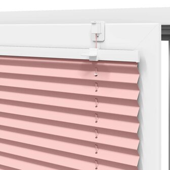 Pliss&eacute; rolgordijn 90x200 cm stofbreedte 89,4 cm polyester roze 9