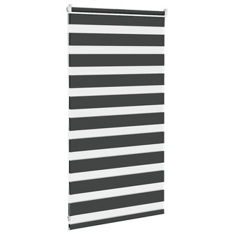Duo Rolgordijn 75x100 cm stofbreedte 70 cm zwart 4