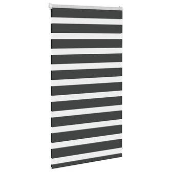 Duo Rolgordijn 80x100 cm stofbreedte 75 cm zwart 3