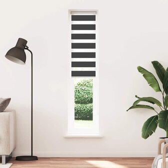 Duo Rolgordijn 50x200 cm stofbreedte 45cm zwart 2