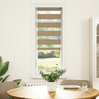 Duo Rolgordijn 45x150 cm stofbreedte 40 cm polyester zandbruin 2