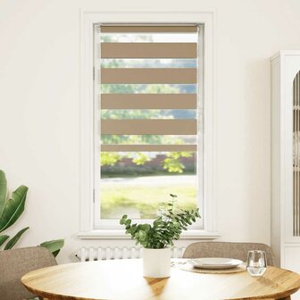 Duo Rolgordijn 55x150 cm stofbreedte 50 cm polyester zandbruin 2