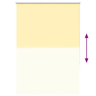 Rolgordijn 90x150 cm stofbreedte 85,7 cm verduisterend geel 9