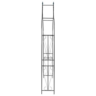 Tuinboog 142x37x275 cm ijzer donkergroen  3