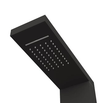 Douchepaneelsysteem aluminium zwart 5