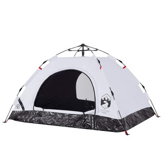 Tent 2-persoons snelontgrendeling verduisterende stof wit 5
