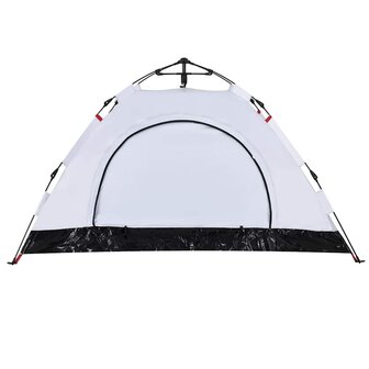 Tent 2-persoons snelontgrendeling verduisterende stof wit 9