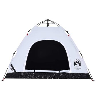 Tent 3-persoons snelontgrendeling verduisterende stof wit 6