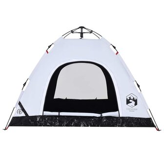Tent 3-persoons snelontgrendeling verduisterende stof wit 8