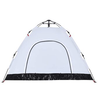 Tent 3-persoons snelontgrendeling verduisterende stof wit 9