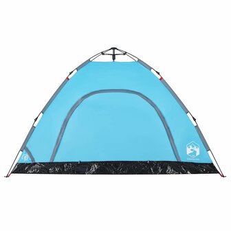 Tent 4-persoons snelontgrendeling blauw 7