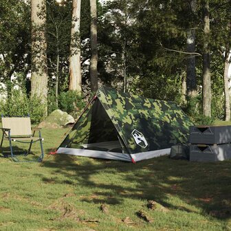Tent 2-persoons waterdicht camouflage 3