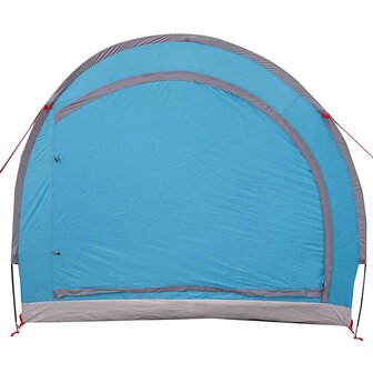 Fietstent met dak met opslag Blauw 256 x 222 x 182 cm 4