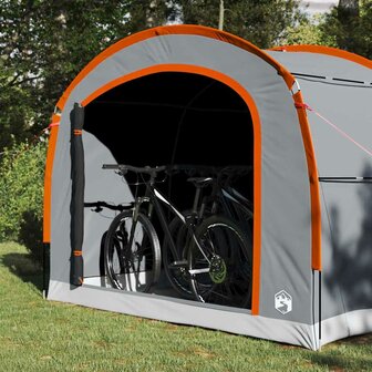 Tent met dak Grijs en oranje 268 x 240 x 191 cm Polyester 3