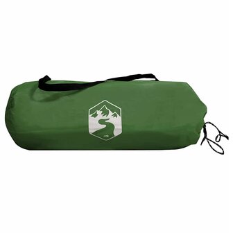 Fietstent met dak met opslag Groen 210 x 90 x 174 cm 8