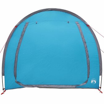 Fietstent met dak met opslag Blauw 218 x 156 x 180 cm 4