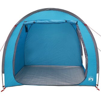 Fietstent met dak met opslag Blauw 218 x 156 x 180 cm 8