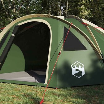 Camping Tent met dak Groen 308 x 268 x 130 cm Polyester 3