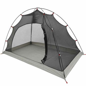 Tent met dak met opslag Grijs en zwart 236 x 108 x 120 cm 2