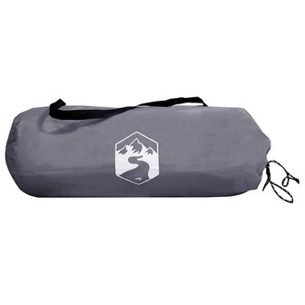 Tent met dak met opslag Grijs en zwart 236 x 108 x 120 cm 8