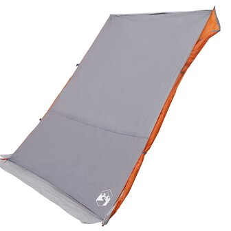 Achterkleptent met dak Grijs en Oranje 190 x 150 x 185 cm taft 5