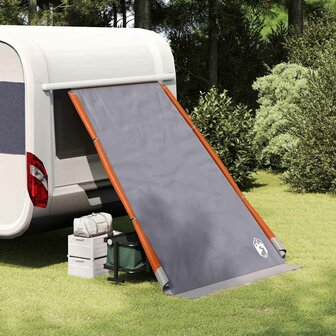Achterkleptent met dak Grijs en Oranje 190 x 150 x 185 cm taft 3