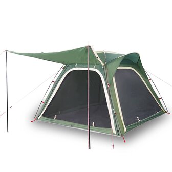 Tent 4-persoons waterdicht snelontgrendeling groen 2