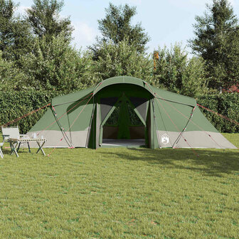 Gezinstent met dak Groen en Grijs 721 x 335 x 212 cm 3