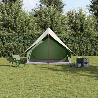 Gezinstent met dak Groen en Wit 315 x 286 x 200 cm 3