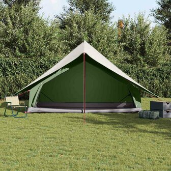 Gezinstent met dak Groen en Wit 315 x 286 x 200 cm 3