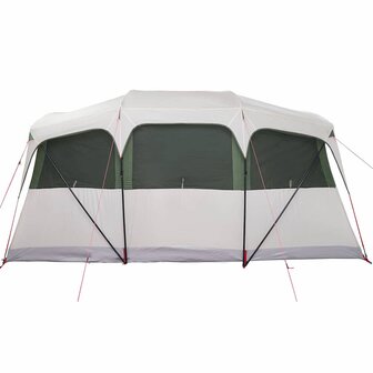 Gezinstent Wit en Groen 435 x 255 x 216 cm Polyester en staal 6