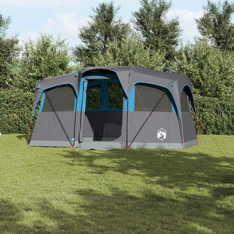 Gezinstent Blauw en Grijs 435 x 255 x 216 cm Polyester en staal 1