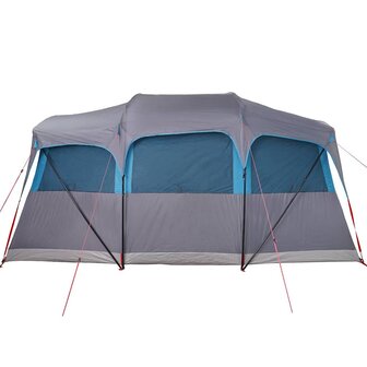 Gezinstent Blauw en Grijs 435 x 255 x 216 cm Polyester en staal 6