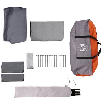 Familietent voor 10 personen Grijs en Oranje 460 x 430 x 214 cm 6