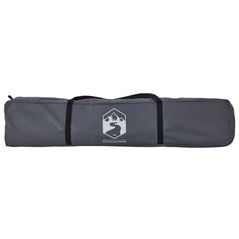 Koepeltent 4-persoons snelontgrendeling grijs en oranje 9