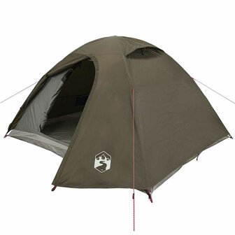 Koepeltent 3-persoons waterdicht bruin 4