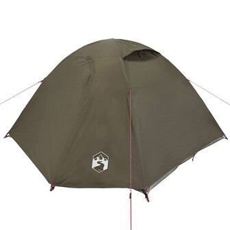 Koepeltent 3-persoons waterdicht bruin 5