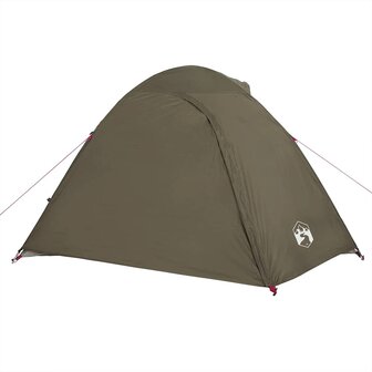 Koepeltent 3-persoons waterdicht bruin 7